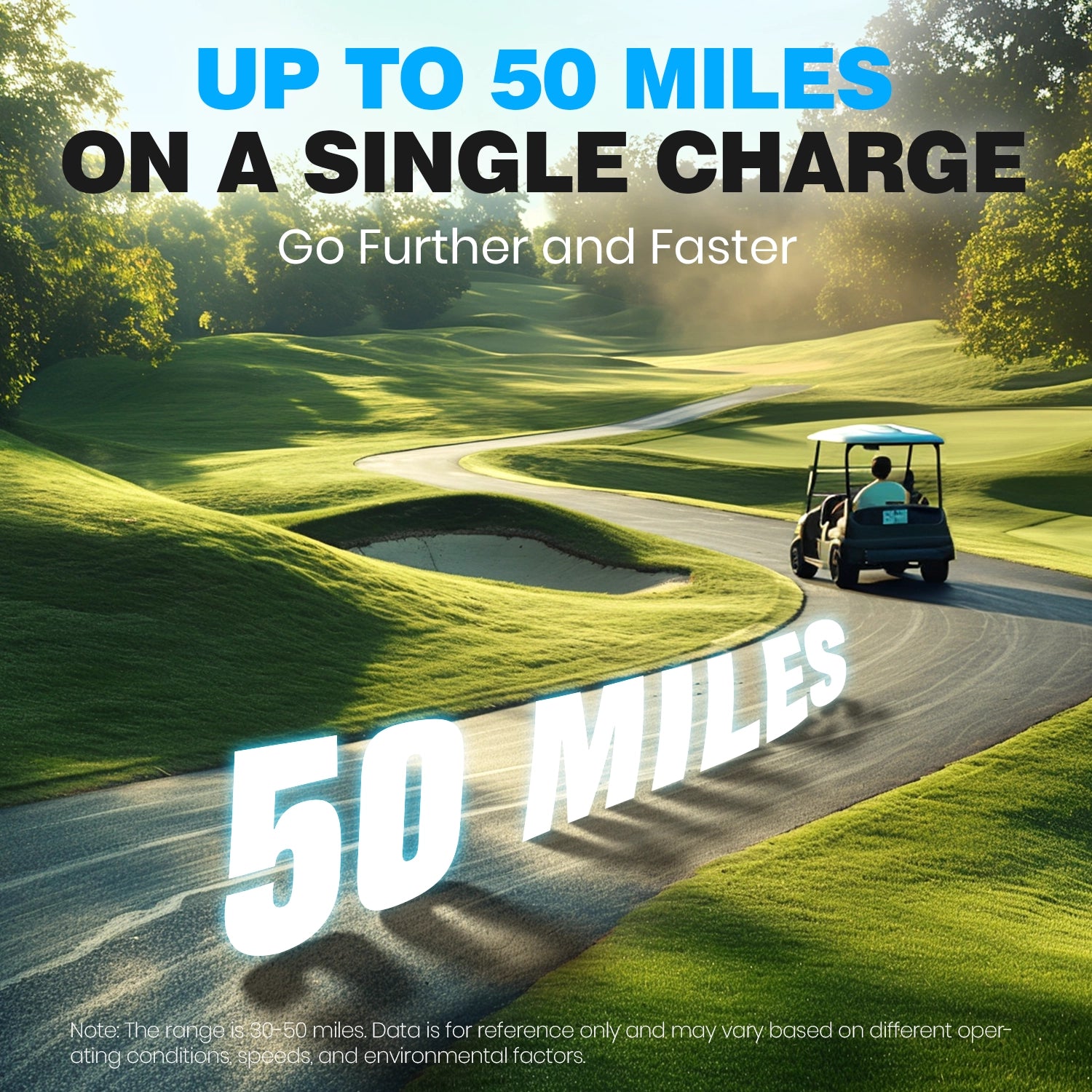 Vatrer 36V 105AH LiFePO4 Golf Cart Battery, 200A BMS, 4000+ Cycles, Max 7.68kW Power Output Lithium Battery EU