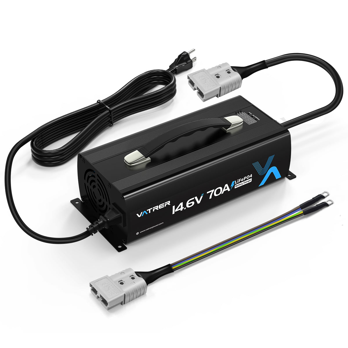 Vatrer 14.6V 70A Fast AC-DC 12V LiFePO4 Battery Charger EU 
