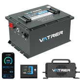 【UL】Vatrer 36V 105AH LiFePO4 Golfwagen Batterie, 200A BMS, 4,000+ Zyklen, Max 7.68kW Ausgangsleistung Lithium Batterie