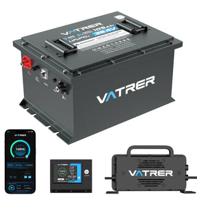 【UL】Vatrer 36V 105AH LiFePO4 Golfwagen Batterie, 200A BMS, 4,000+ Zyklen, Max 7.68kW Ausgangsleistung Lithium Batterie