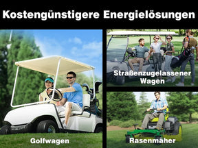 Vatrer 48V 150Ah Lithium-Golfwagen-Batterie mit hoher Kapazität, 200A BMS, 7680Wh, max. 10,24kW Leistungsabgabe