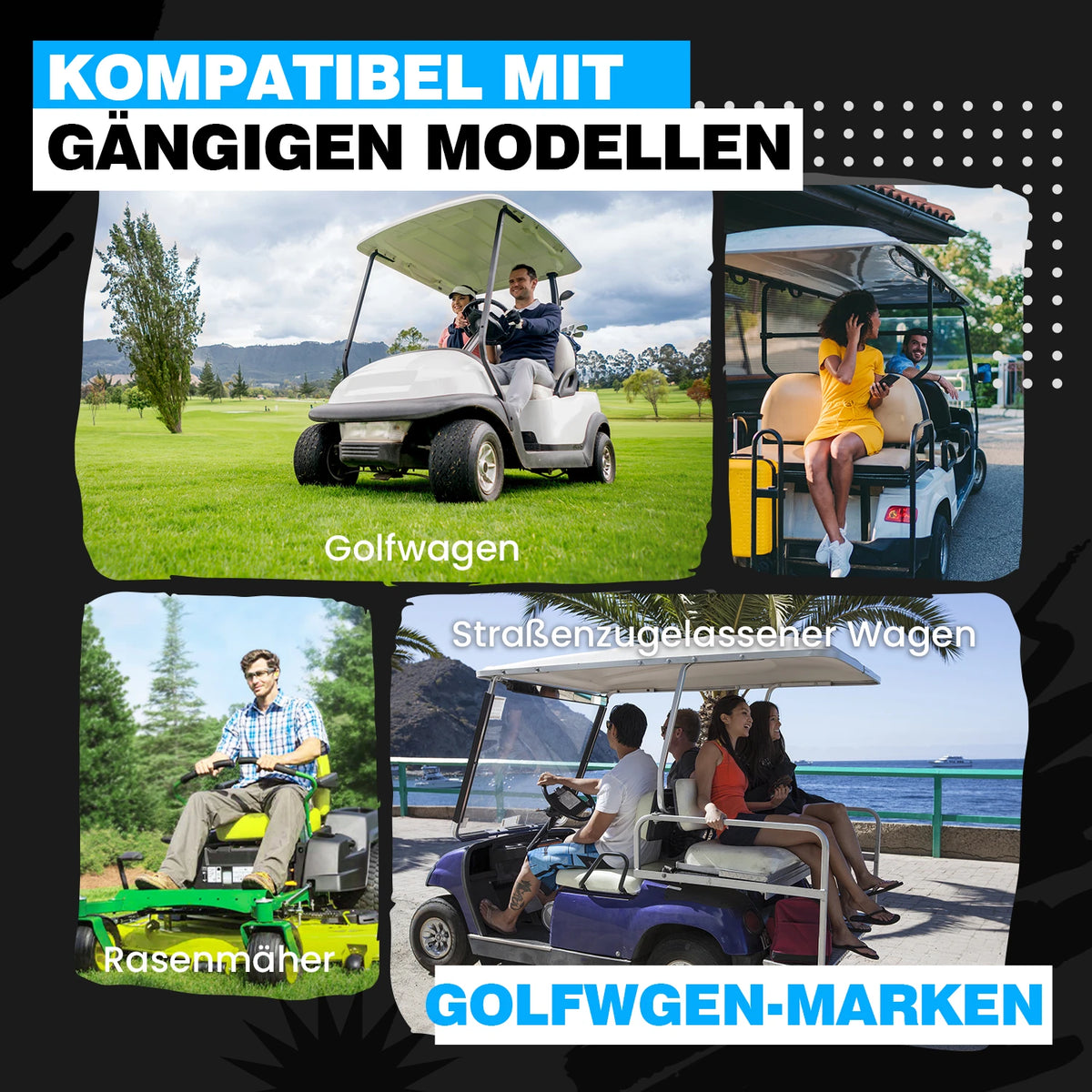 【UL】Vatrer 36V 105AH LiFePO4 Golfwagen Batterie, 200A BMS, 4,000+ Zyklen, Max 7.68kW Ausgangsleistung Lithium Batterie
