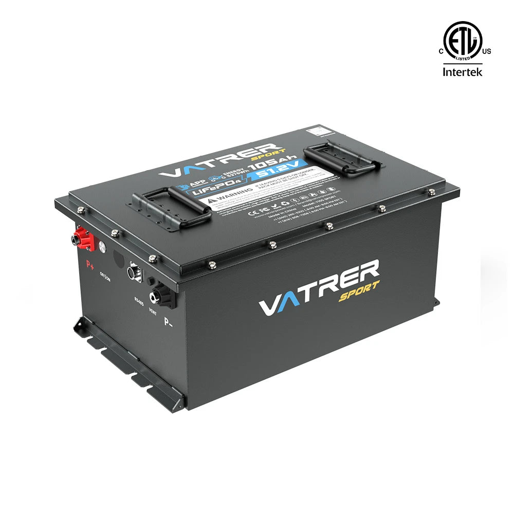 【UL】Vatrer 48V 105Ah Lithium Batterie,UTV/ATV 300A BMS