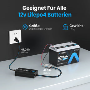 Vatrer 14,6V 20A Intelligentes AC-DC 12 V Lithium Eisenphosphat Akku ladegerät