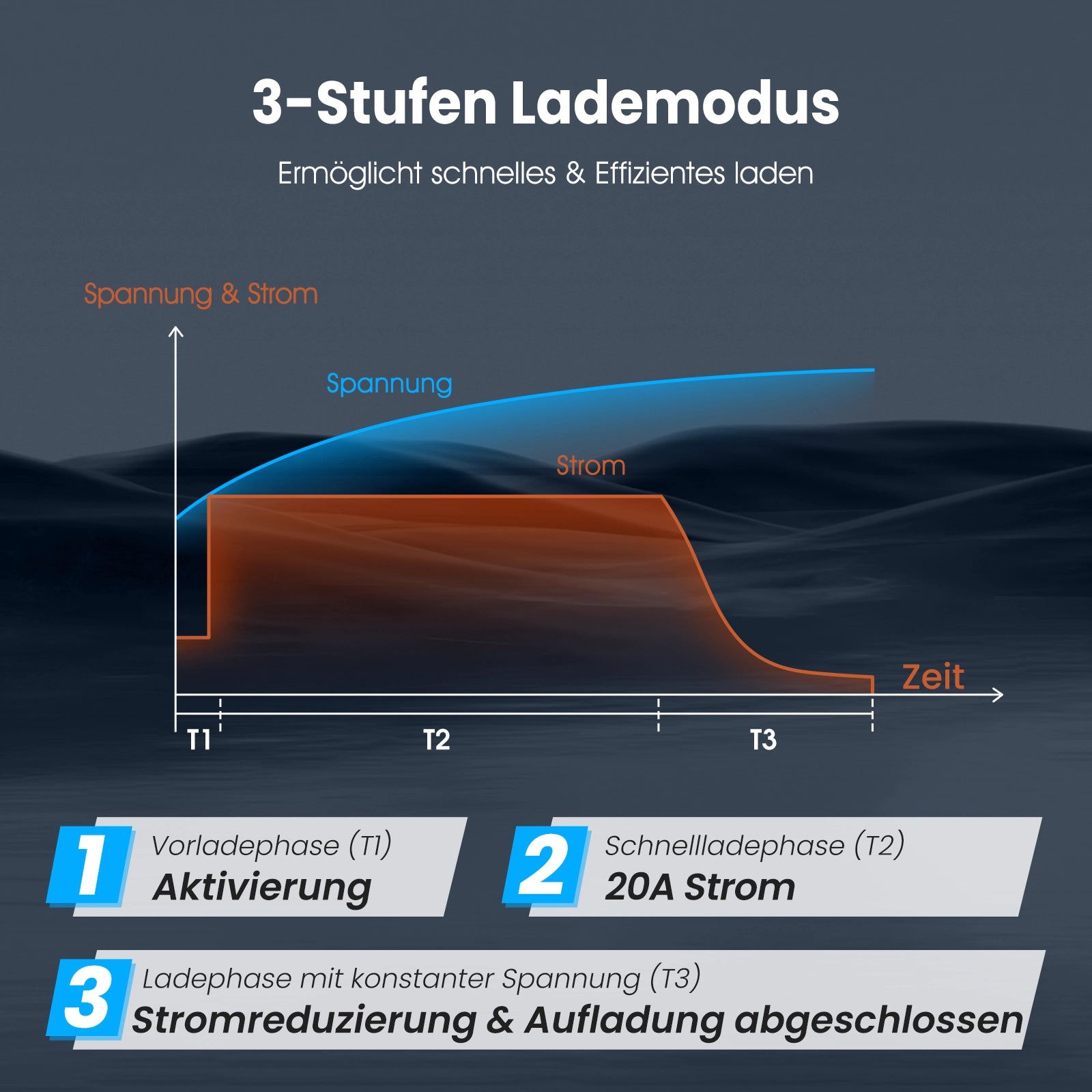 Vatrer 14,6V 20A Intelligentes AC-DC 12 V Lithium Eisenphosphat Akku ladegerät