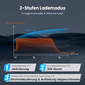 Vatrer 14,6V 20A Intelligentes AC-DC 12 V Lithium Eisenphosphat Akku ladegerät