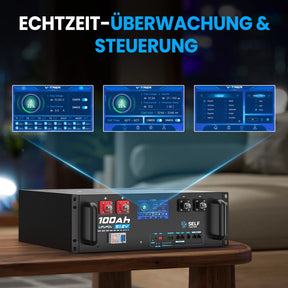 Vatrer 48V (51,2V) 100Ah WIFI Selbstheizender Solar batterie