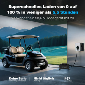 Vatrer 48V 105Ah mini Lithium Batterie,  200 A BMS