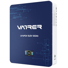 Vatrer 48V (51.2V) Wall-Mounted LiFePO4 Solar Battery EU