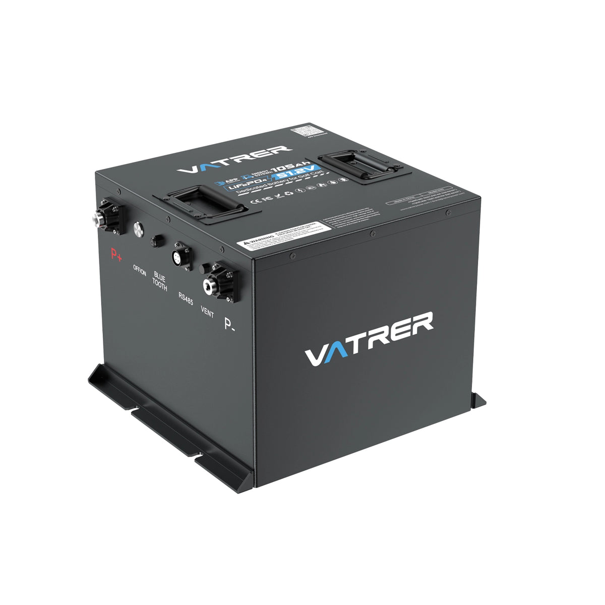 Vatrer 48V 105Ah Mini Lithium Battery 200A BMS EU