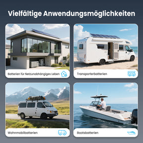 Vatrer 14,6V 10A Intelligentes AC-DC-Ladegerät für 12V Lithium-Eisenphosphat